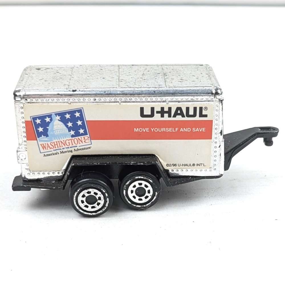 Vintage 1996 Tootsietoy U-Haul Washington DC Moving Trailer Diecast China